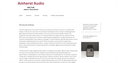 Desktop Screenshot of amherstaudio.com